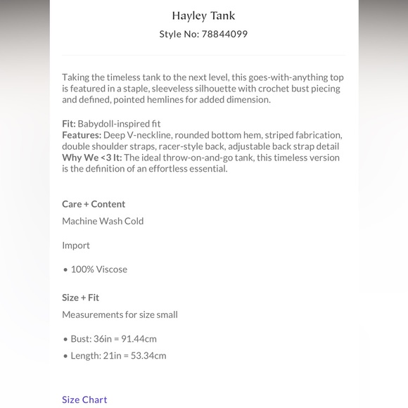 Free People Hayley Tank size M~NWT - Picture 9 of 9